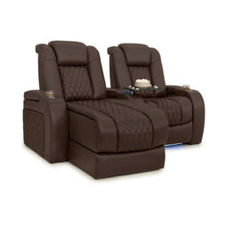 Diamante Chaise CoolZeroᵀᴹ Italian Leather Home Theater Seating