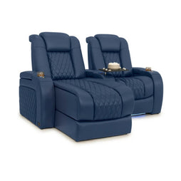 Diamante Chaise CoolZeroᵀᴹ Italian Leather Home Theater Seating