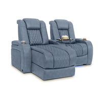 Diamante Chaise CoolZeroᵀᴹ Italian Leather Home Theater Seating