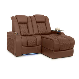 Diamante Chaise CoolZeroᵀᴹ Italian Leather Home Theater Seating