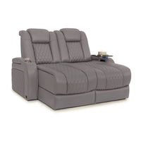Diamante Chaise CoolZeroᵀᴹ Italian Leather Home Theater Seating