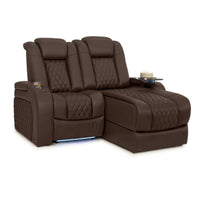 Diamante Chaise CoolZeroᵀᴹ Italian Leather Home Theater Seating