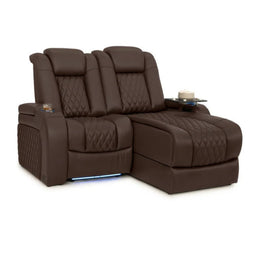 Diamante Chaise CoolZeroᵀᴹ Italian Leather Home Theater Seating