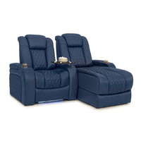 Diamante Chaise CoolZeroᵀᴹ Italian Leather Home Theater Seating