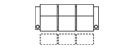 Row of 3 Sofa 87.0"