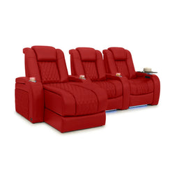 Diamante Chaise CoolZeroᵀᴹ Italian Leather Home Theater Seating