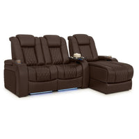 Diamante Chaise CoolZeroᵀᴹ Italian Leather Home Theater Seating