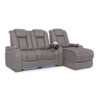 Diamante Chaise CoolZeroᵀᴹ Italian Leather Home Theater Seating
