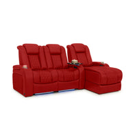 Diamante Chaise CoolZeroᵀᴹ Italian Leather Home Theater Seating
