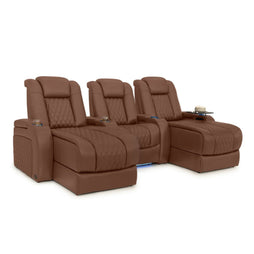 Diamante Chaise CoolZeroᵀᴹ Italian Leather Home Theater Seating