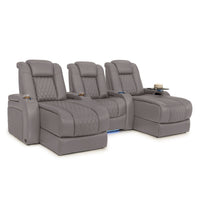 Diamante Chaise CoolZeroᵀᴹ Italian Leather Home Theater Seating