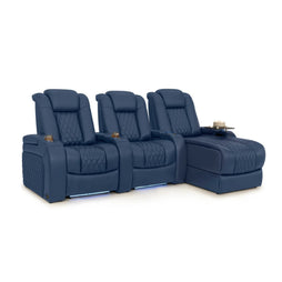 Diamante Chaise CoolZeroᵀᴹ Italian Leather Home Theater Seating