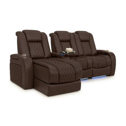 Diamante Chaise CoolZeroᵀᴹ Italian Leather Home Theater Seating