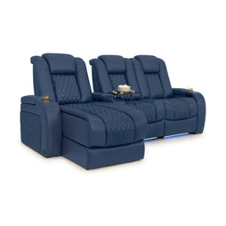 Diamante Chaise CoolZeroᵀᴹ Italian Leather Home Theater Seating