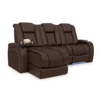 Diamante Chaise CoolZeroᵀᴹ Italian Leather Home Theater Seating