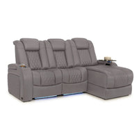 Diamante Chaise CoolZeroᵀᴹ Italian Leather Home Theater Seating