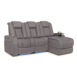 Diamante Chaise CoolZeroᵀᴹ Italian Leather Home Theater Seating