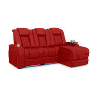 Diamante Chaise CoolZeroᵀᴹ Italian Leather Home Theater Seating