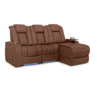 Diamante Chaise CoolZeroᵀᴹ Italian Leather Home Theater Seating