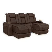 Diamante Chaise CoolZeroᵀᴹ Italian Leather Home Theater Seating