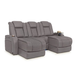 Diamante Chaise CoolZeroᵀᴹ Italian Leather Home Theater Seating