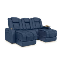 Diamante Chaise CoolZeroᵀᴹ Italian Leather Home Theater Seating