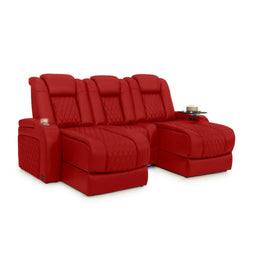 Diamante Chaise CoolZeroᵀᴹ Italian Leather Home Theater Seating