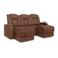 Diamante Chaise CoolZeroᵀᴹ Italian Leather Home Theater Seating