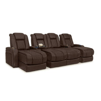 Diamante Chaise CoolZeroᵀᴹ Italian Leather Home Theater Seating