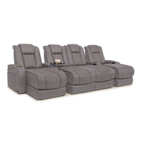 Diamante Chaise CoolZeroᵀᴹ Italian Leather Home Theater Seating