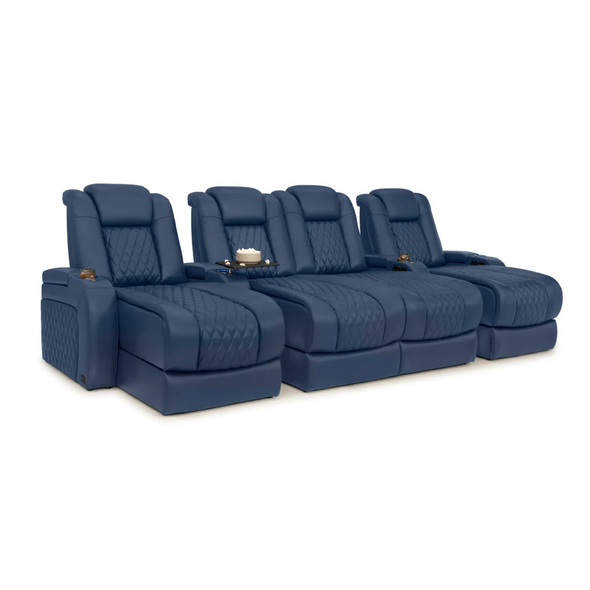 Diamante Chaise CoolZeroᵀᴹ Italian Leather Home Theater Seating