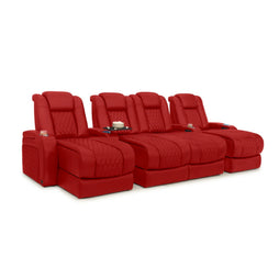 Diamante Chaise CoolZeroᵀᴹ Italian Leather Home Theater Seating