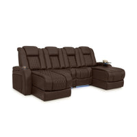 Diamante Chaise CoolZeroᵀᴹ Italian Leather Home Theater Seating