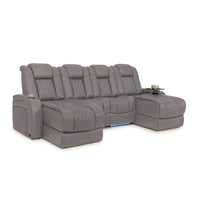Diamante Chaise CoolZeroᵀᴹ Italian Leather Home Theater Seating