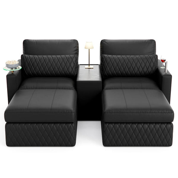 Diamante Modular Home Theater Sofa Console Table