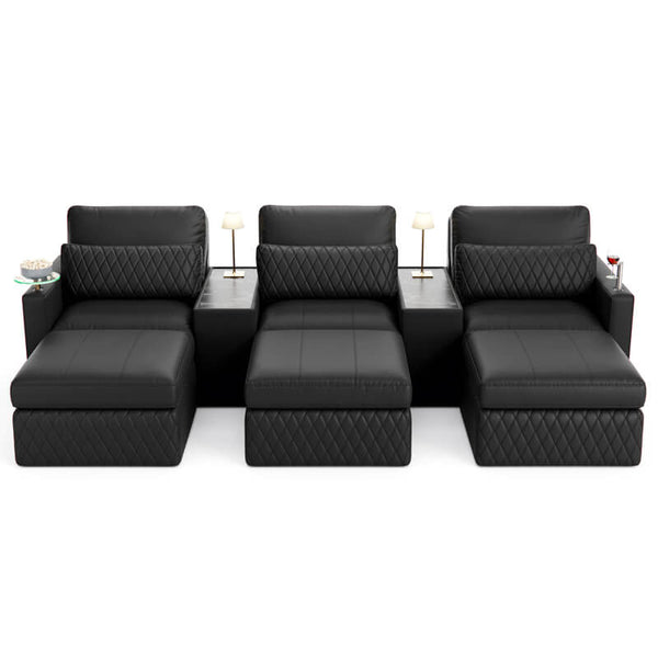 Diamante Modular Home Theater Sofa Console Table