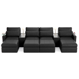 Diamante Modular Home Theater Sofa Console Table