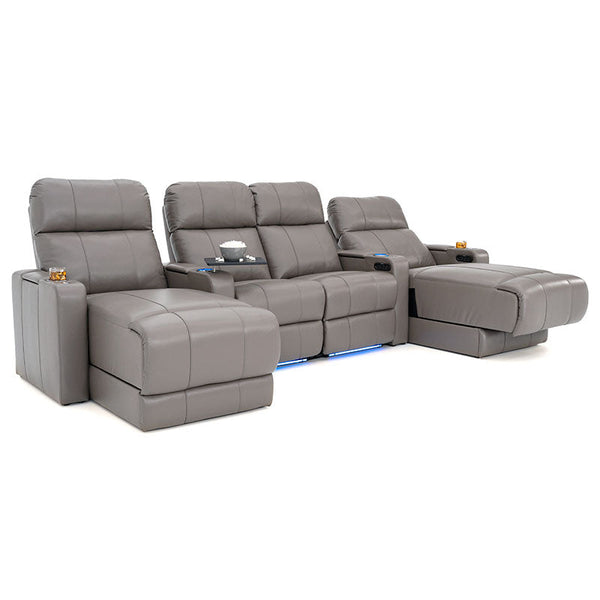 Monterey Chaise CoolZeroᵀᴹ Italian Leather Home Theater Seating
