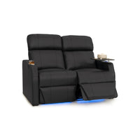 Sienna Leather Gel Spacesaver Home Theater Seating
