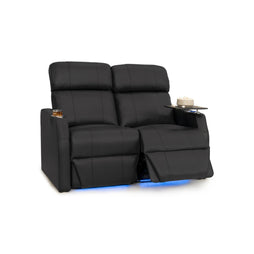 Sienna Leather Gel Spacesaver Home Theater Seating