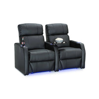 Sienna Leather Gel Spacesaver Home Theater Seating