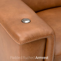 Solis FX Flip-Up Headrest Tawny Home Theater Sofa