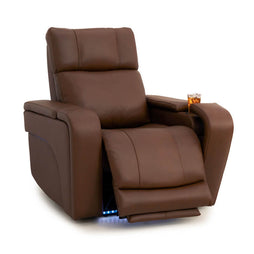 Seatcraft Vibrato SoundShaker Immersive Audio w/ Bluetooth Sync, Top Grain Leather Home Theater Recliner