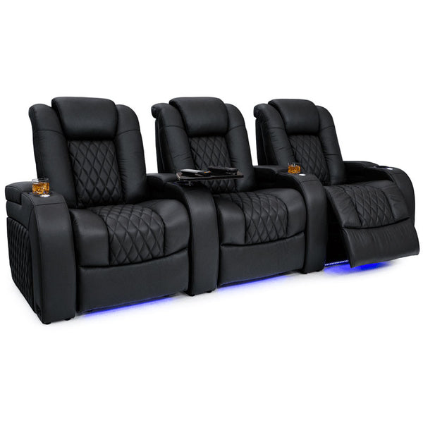 Virtuoso Italian Leather Heat & Massage Home Theater Seating