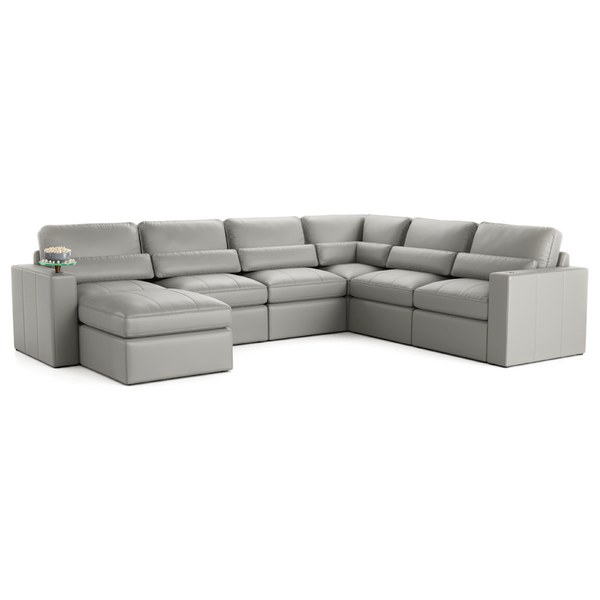 Wilshire L-Shaped Home Theater Modular Couch