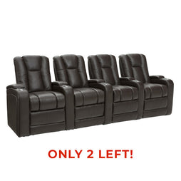 Serenity Leather Brown BACKROW Home Theater Seating®