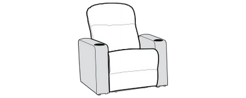 Single Recliner Standard 36.0"
