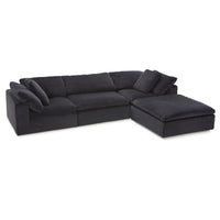Seatcraft Heavenly Modular Sofa Fabric, Black, or Brown