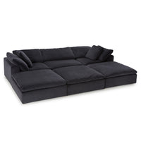 Seatcraft Heavenly Modular Sofa Fabric, Black, or Brown