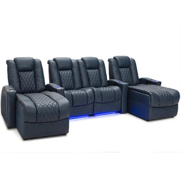 Seatcraft Stanza Chaise Italian Leather, 8+ Colors, Powered Headrest & Lumbar, Power Recline, Straight Rows